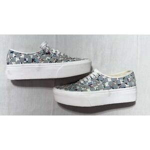 Size 9 - Vans Authentic Stackform Woven - Floral and Denim
